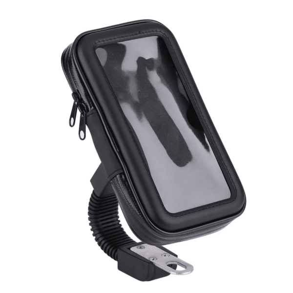 ტყავის დახურული მობილურის სამაგრი